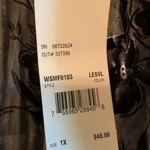 King sleeve silver and black shirt